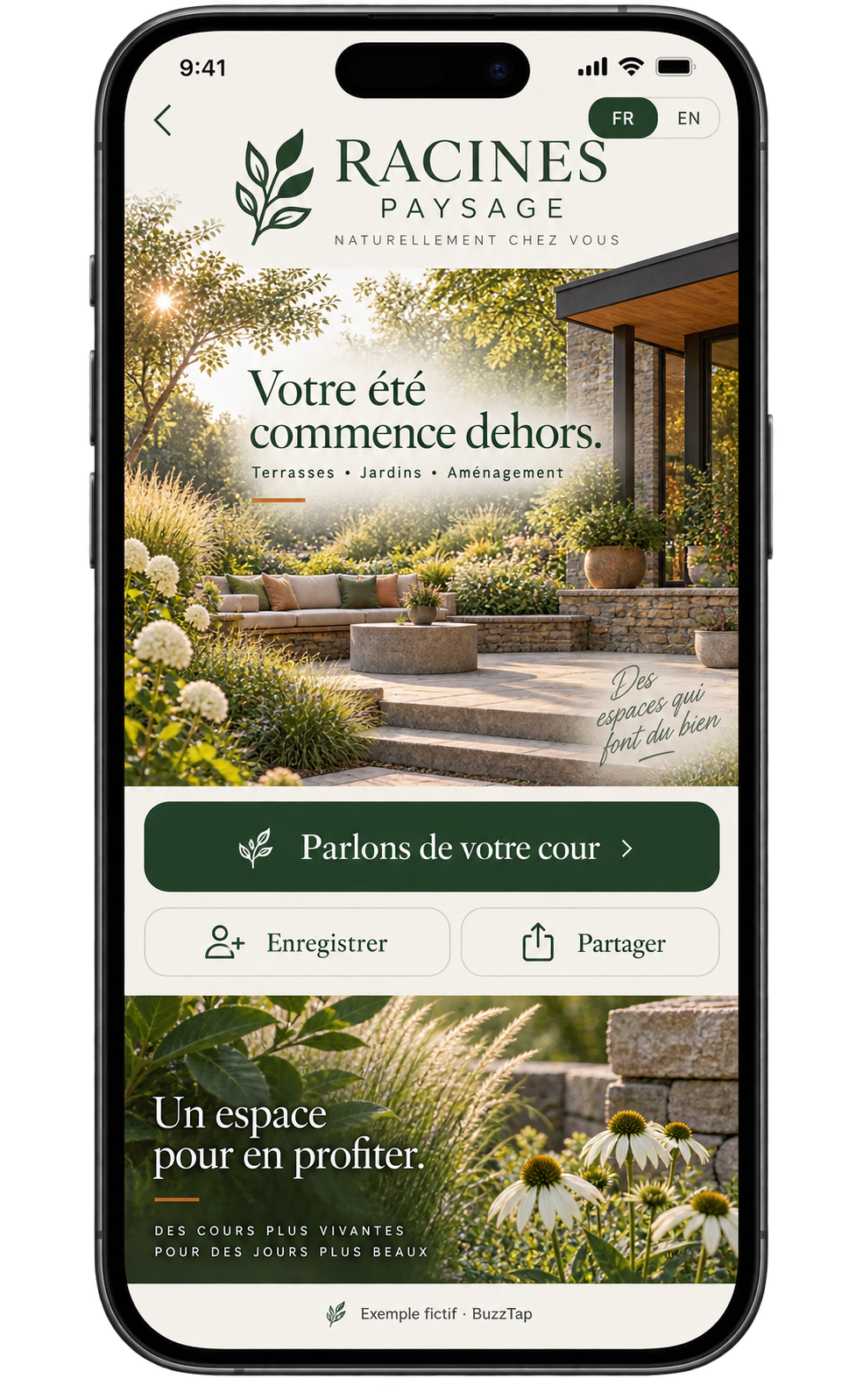 Aménagement paysager — Inspirer un projet. Obtenir une demande de devis.